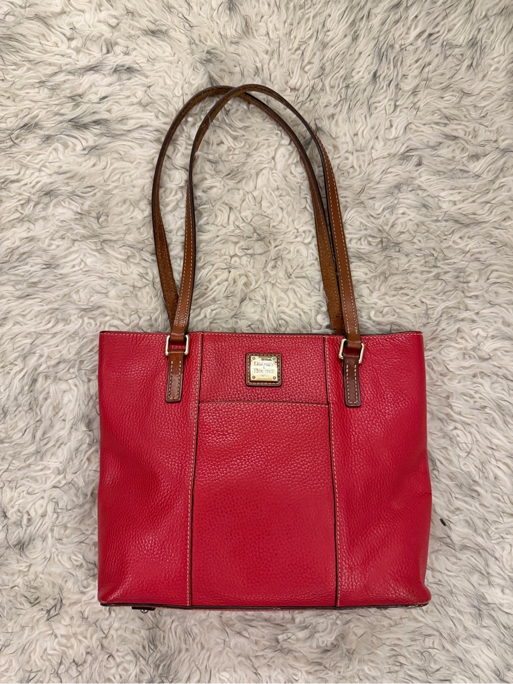 Dooney & Bourke ‘Lexington’ Pebble Grain Small Bag - Red